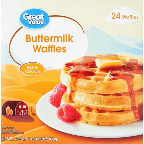 Waffles de leche de gran sabor