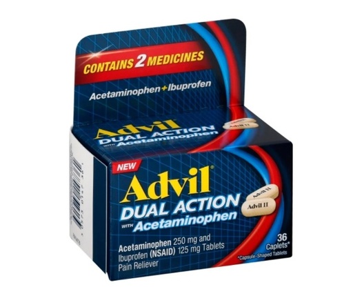 Advil Dual Action de (36 cápsulas)  